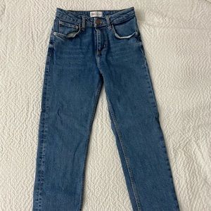 Zara slim high rise jeans